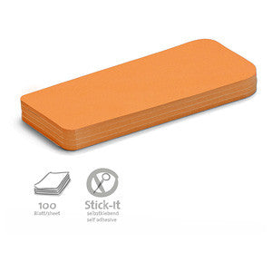 100 Stick-It Statement Cards, orange